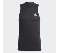 adidas Uomo Train Essentials Feelready Training Sleeveless Tee, Black/White, XL