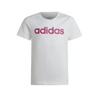 T-shirt da bambina in cotone con logo Adidas Essentials Linear Logo Bianco 11/12 anni