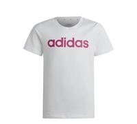 T-shirt da bambina in cotone con logo Adidas Essentials Linear Logo Blanc 11/12 ans