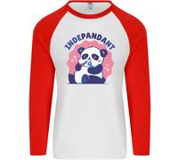 T-Shirt Da Baseball L/S Divertente Panda Orso Uomo