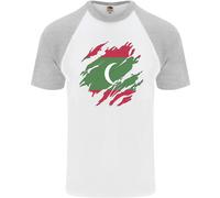 T-Shirt Da Baseball S/S Con Bandiera Delle Maldive Uomo