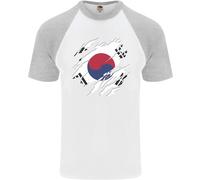 T-Shirt Da Baseball S/S Del Giorno Della Corea Del Sud Bandiera Coreana