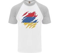 T-Shirt Da Baseball S/S Della Bandiera Dell'Armenia Giorno Armeno Uomo