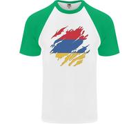 T-Shirt Da Baseball S/S Della Bandiera Dell'Armenia Giorno Armeno Uomo