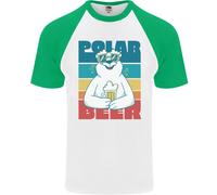 T-Shirt Da Baseball S/S Divertente Con Orso Polare Gioco Di Parole