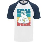 T-Shirt Da Baseball S/S Divertente Con Orso Polare Gioco Di Parole