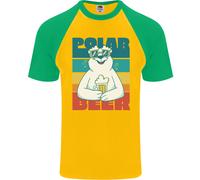 T-Shirt Da Baseball S/S Divertente Con Orso Polare Gioco Di Parole