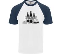 T-Shirt Da Baseball S/S Divertente Di Birra Silence Guinness Per Uomo