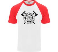 T-Shirt Da Baseball S/S Honor Vikings War Adrenaline Fighting Per Uomo