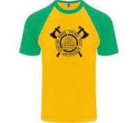 T-Shirt Da Baseball S/S Honor Vikings War Adrenaline Fighting Per Uomo