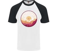 T-Shirt Da Baseball S/S In Vinile Paesaggio Montagne DJ Decks