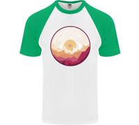 T-Shirt Da Baseball S/S In Vinile Paesaggio Montagne DJ Decks