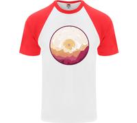 T-Shirt Da Baseball S/S In Vinile Paesaggio Montagne DJ Decks