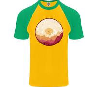 T-Shirt Da Baseball S/S In Vinile Paesaggio Montagne DJ Decks