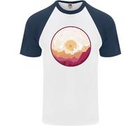 T-Shirt Da Baseball S/S In Vinile Paesaggio Montagne DJ Decks