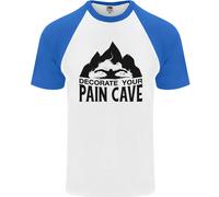 T-Shirt Da Baseball S/S Per Nuotatori Uomini Swimming Pain Cave