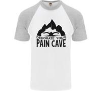 T-Shirt Da Baseball S/S Per Nuotatori Uomini Swimming Pain Cave