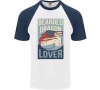 T-Shirt Da Baseball S/S Per Uomini Amante Dei Draghi Barbati USA AMERICA