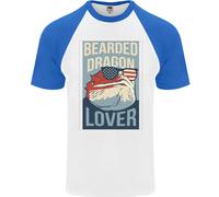 T-Shirt Da Baseball S/S Per Uomini Amante Dei Draghi Barbati USA AMERICA