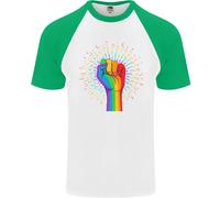 T-Shirt Da Baseball S/S Per Uomini Di Consapevolezza Del Gay Pride LGBT