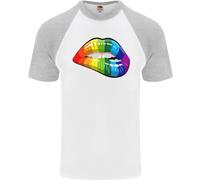 T-Shirt Da Baseball S/S Per Uomini Gay Pride Day LGBT
