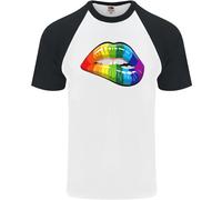 T-Shirt Da Baseball S/S Per Uomini Gay Pride Day LGBT