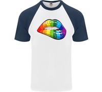 T-Shirt Da Baseball S/S Per Uomini Gay Pride Day LGBT