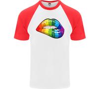 T-Shirt Da Baseball S/S Per Uomini Gay Pride Day LGBT