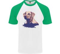 T-Shirt Da Baseball S/S Per Uomini Golden Retriever Mountains
