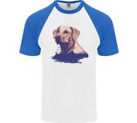 T-Shirt Da Baseball S/S Per Uomini Golden Retriever Mountains