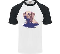 T-Shirt Da Baseball S/S Per Uomini Golden Retriever Mountains
