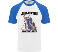 T-Shirt Da Baseball S/S Per Uomini Jiu Jitsu Word Cloud MMA Arti Marziali Miste
