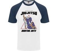 T-Shirt Da Baseball S/S Per Uomini Jiu Jitsu Word Cloud MMA Arti Marziali Miste