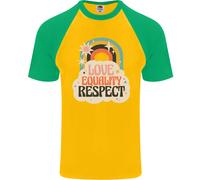 T-Shirt Da Baseball S/S Per Uomini LGBT Amore Uguaglianza Rispetto Gay Pride Day