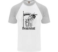 T-Shirt Da Baseball S/S Per Uomo Dei Cavalieri Templari Beauseant Di San Giorgio