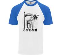 T-Shirt Da Baseball S/S Per Uomo Dei Cavalieri Templari Beauseant Di San Giorgio