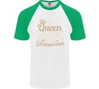 T-Shirt Da Baseball S/S Per Uomo Del 30° Compleanno Della Regina Di Trenta Anni