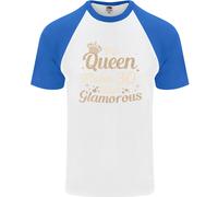 T-Shirt Da Baseball S/S Per Uomo Del 30° Compleanno Della Regina Di Trenta Anni