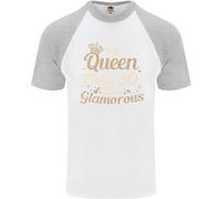 T-Shirt Da Baseball S/S Per Uomo Del 30° Compleanno Della Regina Di Trenta Anni