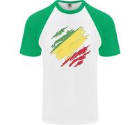 T-Shirt Da Baseball S/S Per Uomo Della Repubblica Del Congo