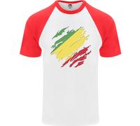 T-Shirt Da Baseball S/S Per Uomo Della Repubblica Del Congo