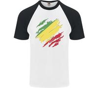 T-Shirt Da Baseball S/S Per Uomo Della Repubblica Del Congo