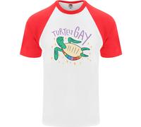T-Shirt Da Baseball S/S Per Uomo LGBT Turtle Gay Pride Day Awareness