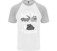T-Shirt Da Baseball S/S Per Uomo NFT Newts Frogs Toads