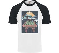 T-Shirt Da Baseball S/S Per Uomo Pool Shark Snooker Player