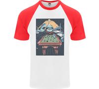 T-Shirt Da Baseball S/S Per Uomo Pool Shark Snooker Player