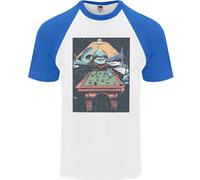 T-Shirt Da Baseball S/S Per Uomo Pool Shark Snooker Player