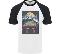 T-Shirt Da Baseball S/S Per Uomo Pool Shark Snooker Player