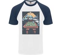 T-Shirt Da Baseball S/S Per Uomo Pool Shark Snooker Player