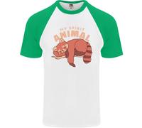 T-Shirt Da Baseball S/S Per Uomo Red Panda Il Mio Animale Spirituale
